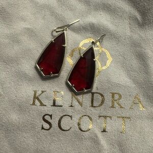 Kendra Scott Crimson Geometric Earrings
